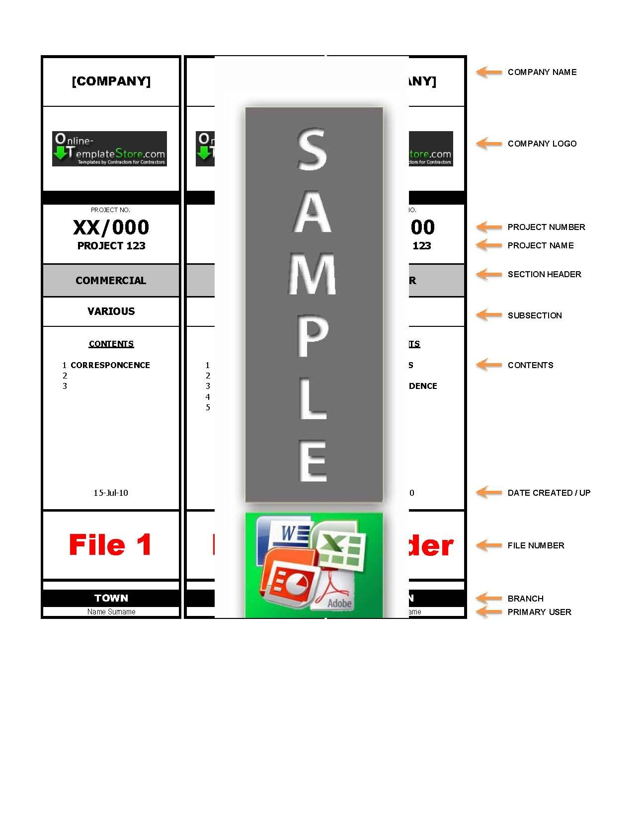 Binder Spine Label Template Awesome 23 Microsoft Label Templates within Lever Arch File Label Template Free Download