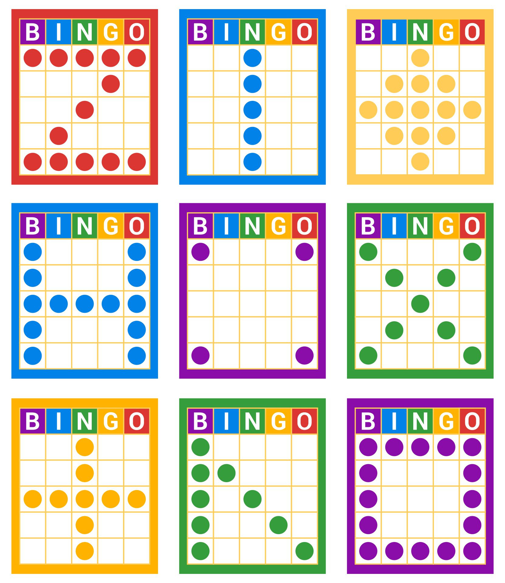 Bingo Pattern Images for Free Printable Plastic Canvas Bingo Patterns