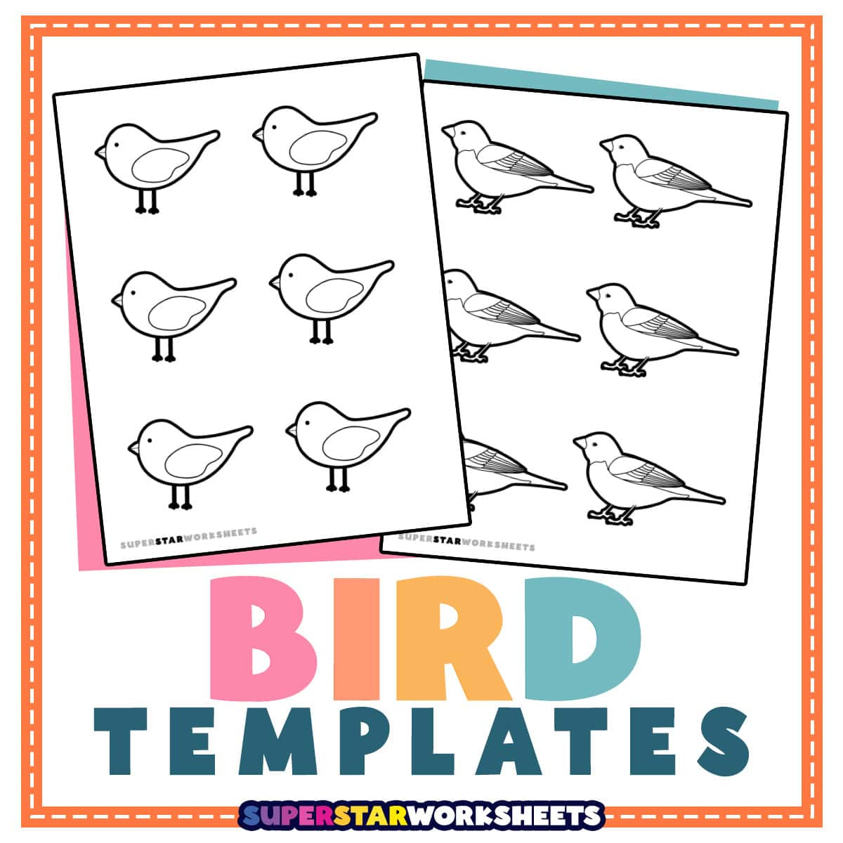 Bird Template (Free Printables) - Superstar Worksheets inside Free Bird Printable Stencil