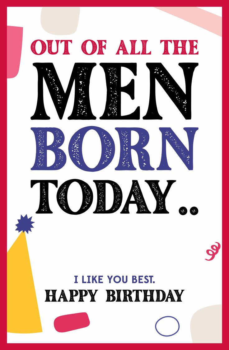 Birthday Cards For Him - 10 Free Pdf Printables | Printablee pertaining to Free Printable Birthday Cards For Men