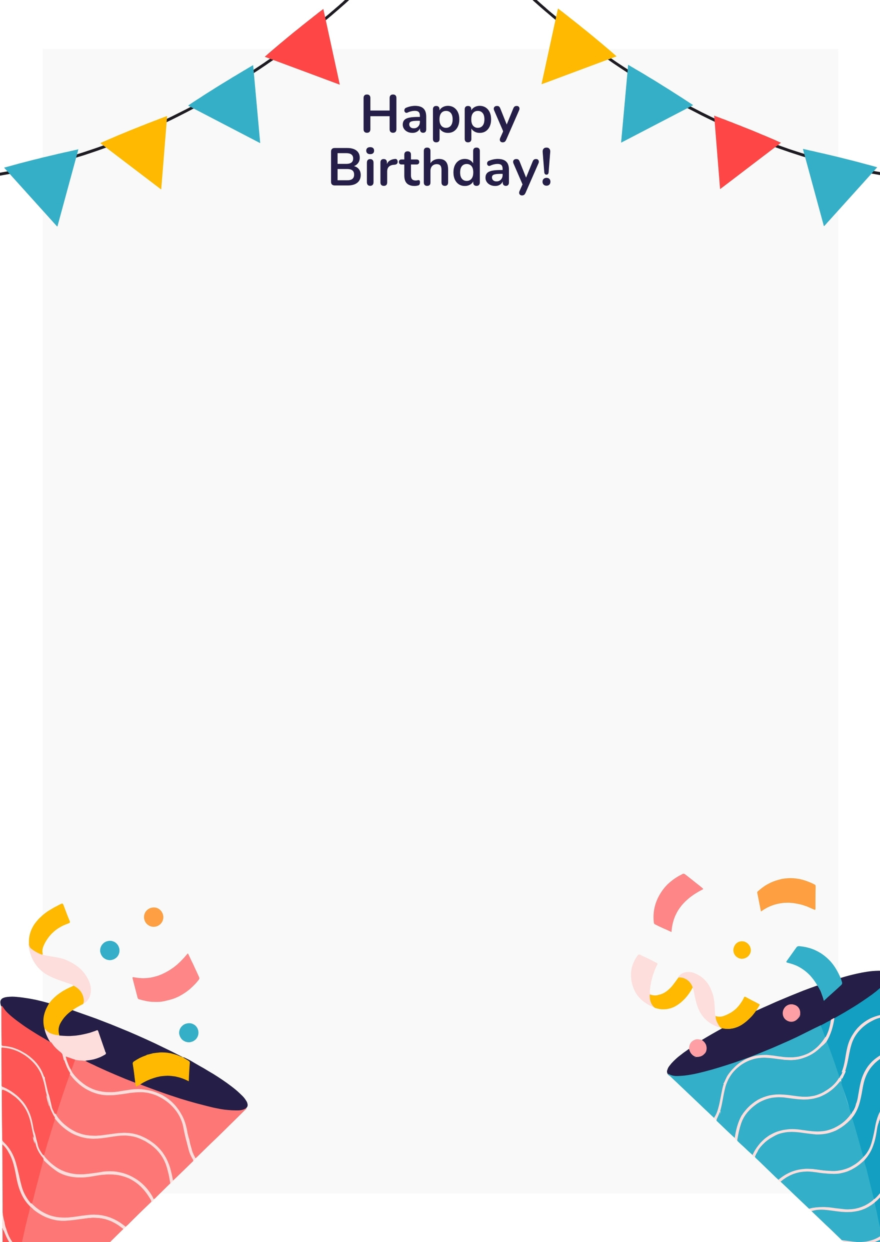 Birthday Page Border In Illustrator, Word, Google Docs - Download intended for Free Birthday Border Templates For Microsoft Word
