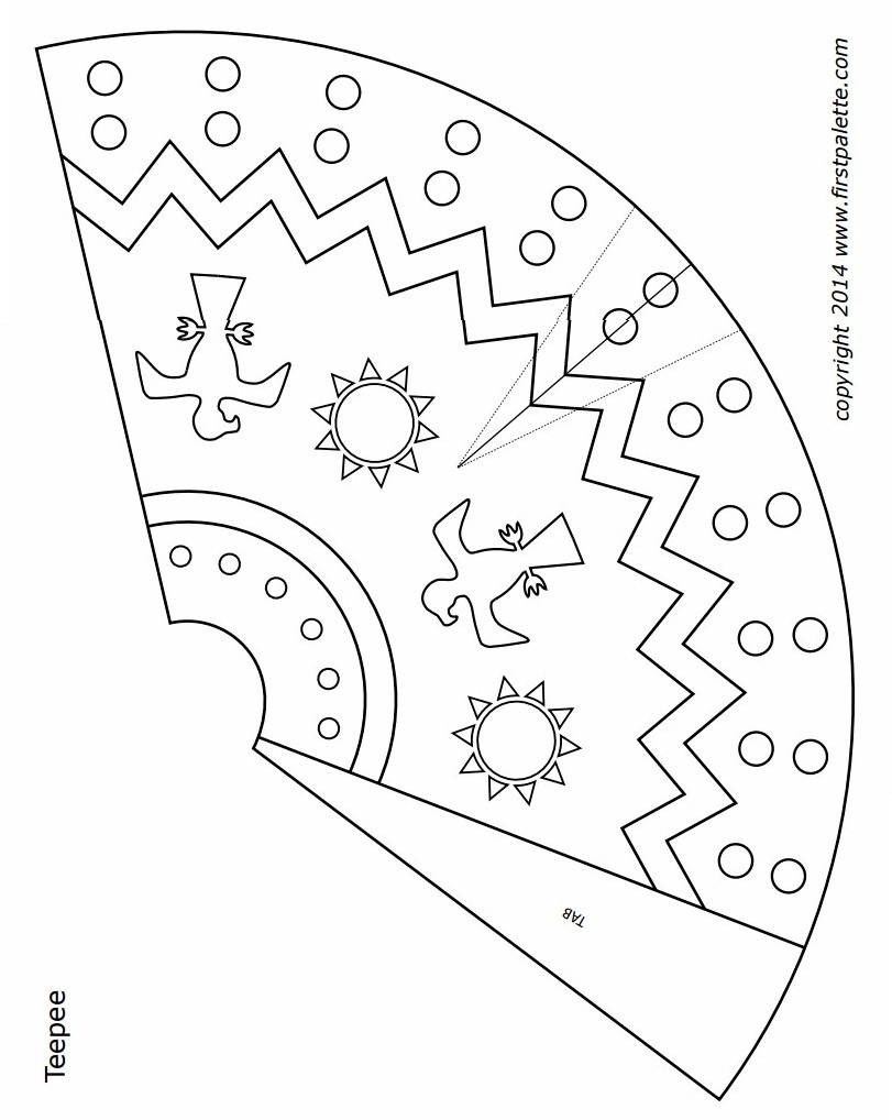 Blackfoot Paper Teepee with regard to Free Printable Teepee Patterns