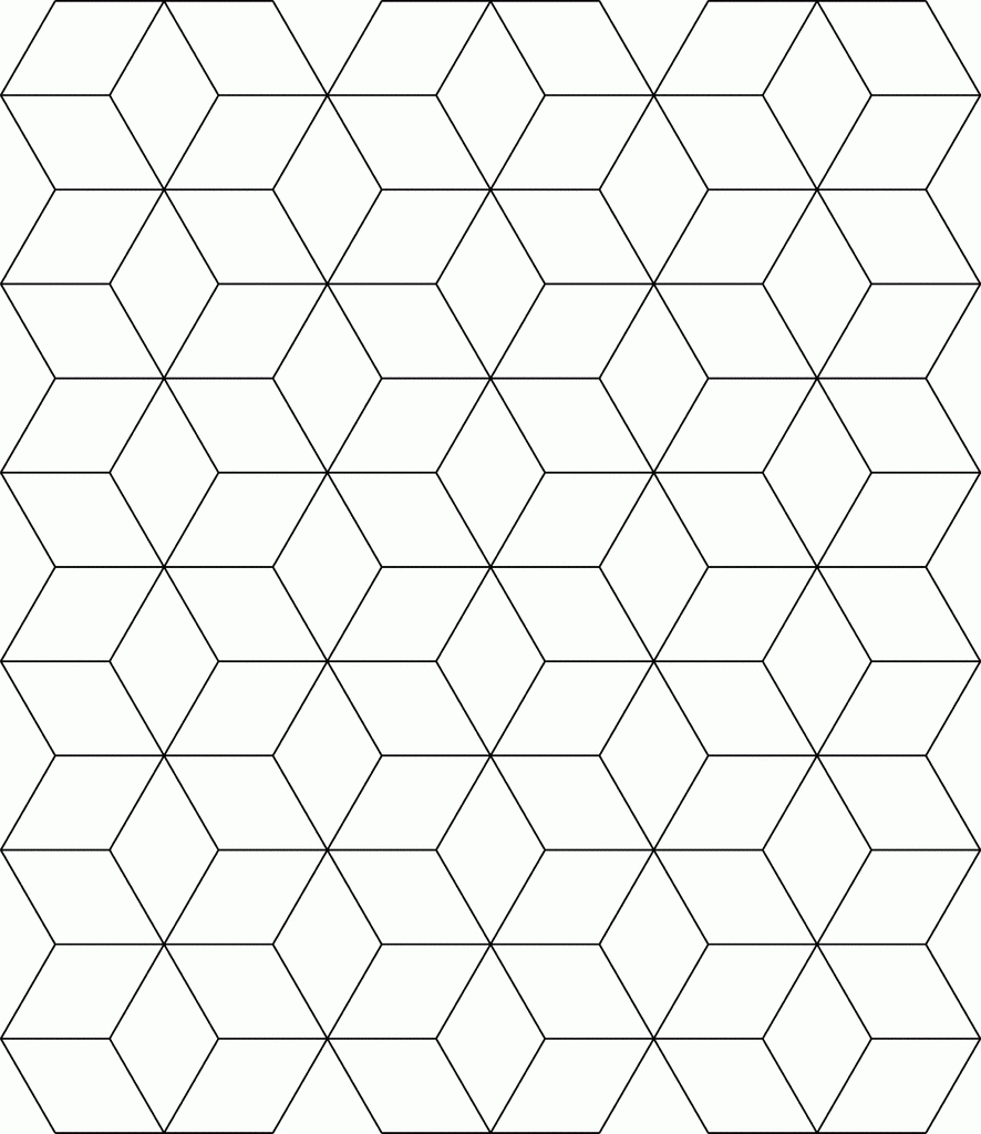 Block Tessellation | Clipart Etc in Tessellation Patterns Printable Free