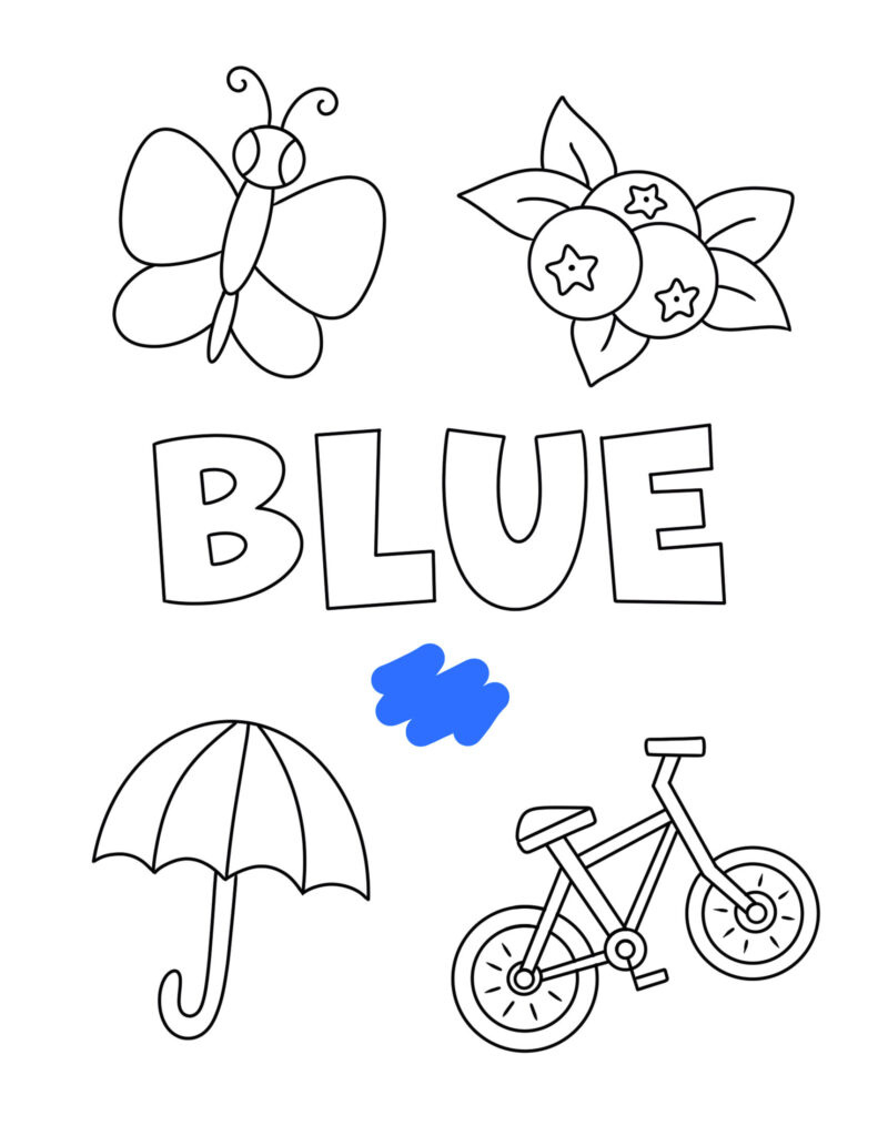 Blue Color Activities And Worksheets For Preschool! ⋆ The within Free Printable Color Blue Worksheets