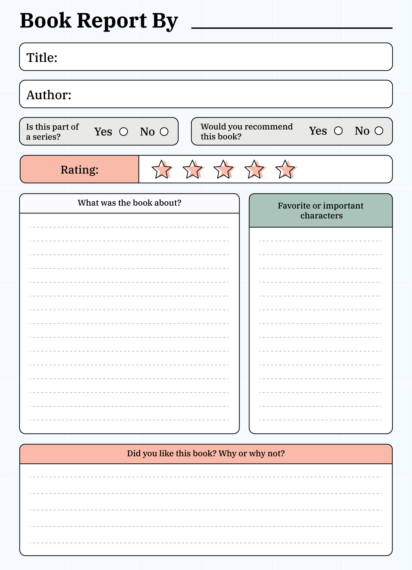 Book Report 3Rd Grade Free Google Docs Template - Gdoc.io throughout 3Rd Grade Book Report Template Free