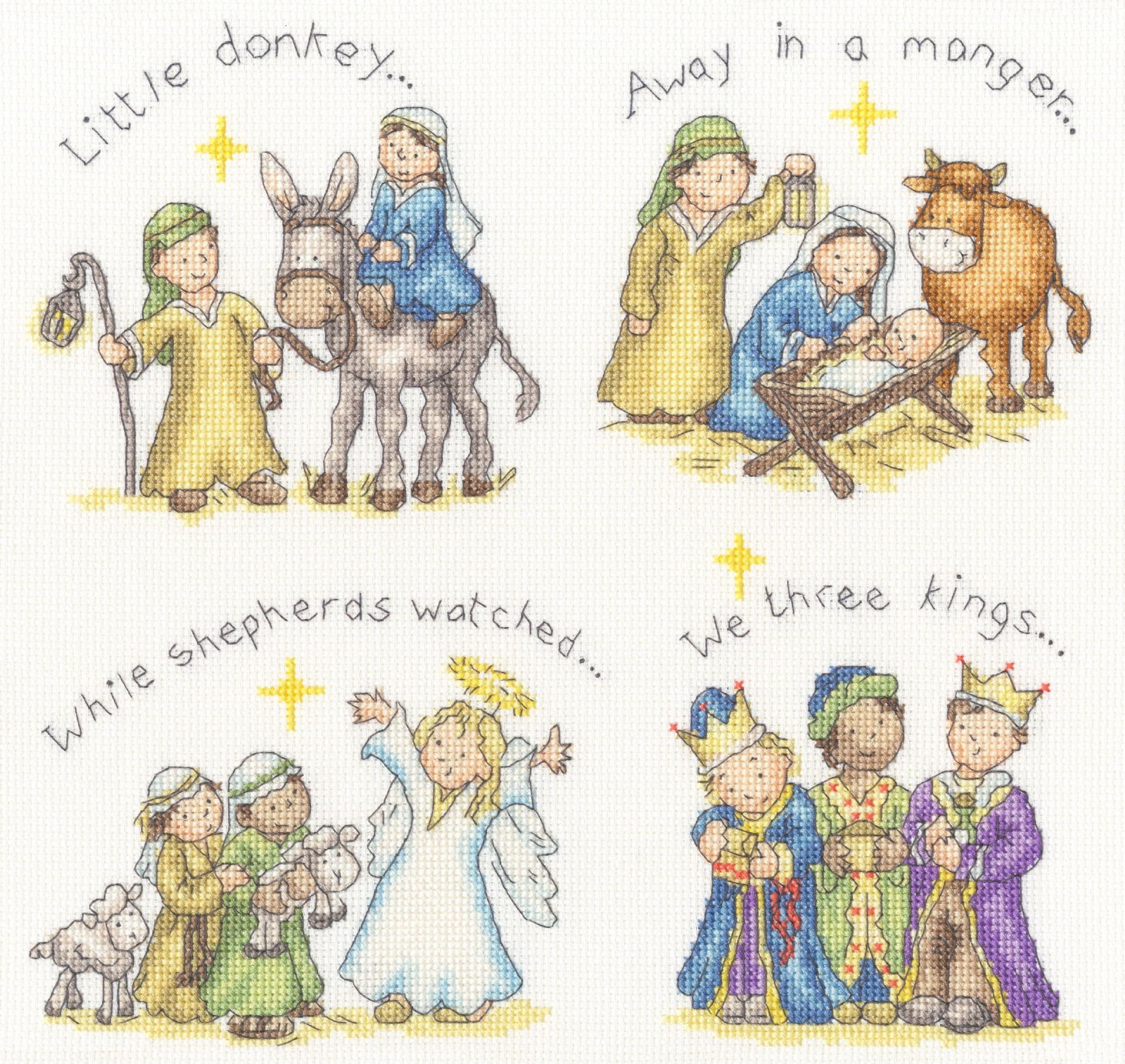 Bothy Threads Little Donkey Cross Stitch Kit within Free Printable Nativity Counted Cross Stitch Patterns