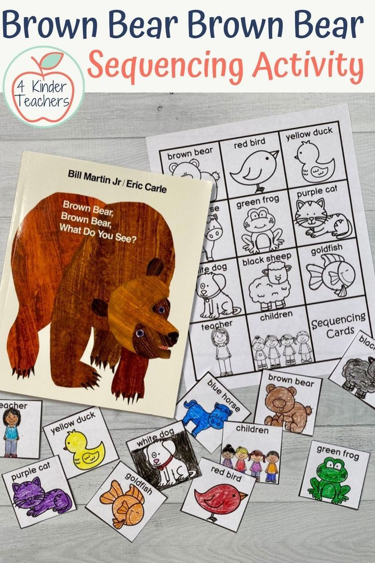 Brown Bear Brown Bear Sequencing Free Printable with regard to Brown Bear Brown Bear Sequencing Cards Printable Free