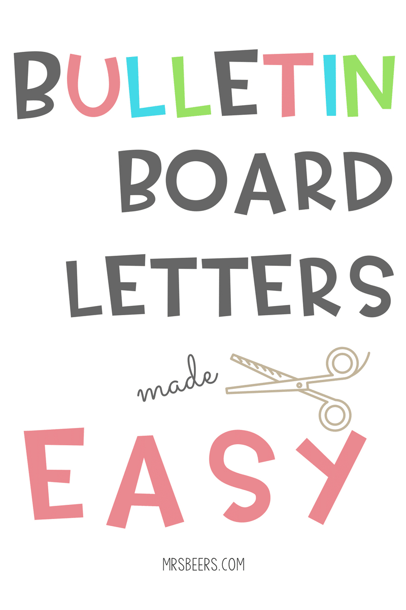 Bulletin Board Letters Made Easy (Simple Steps) intended for Free Printable Bulletin Board Decorations