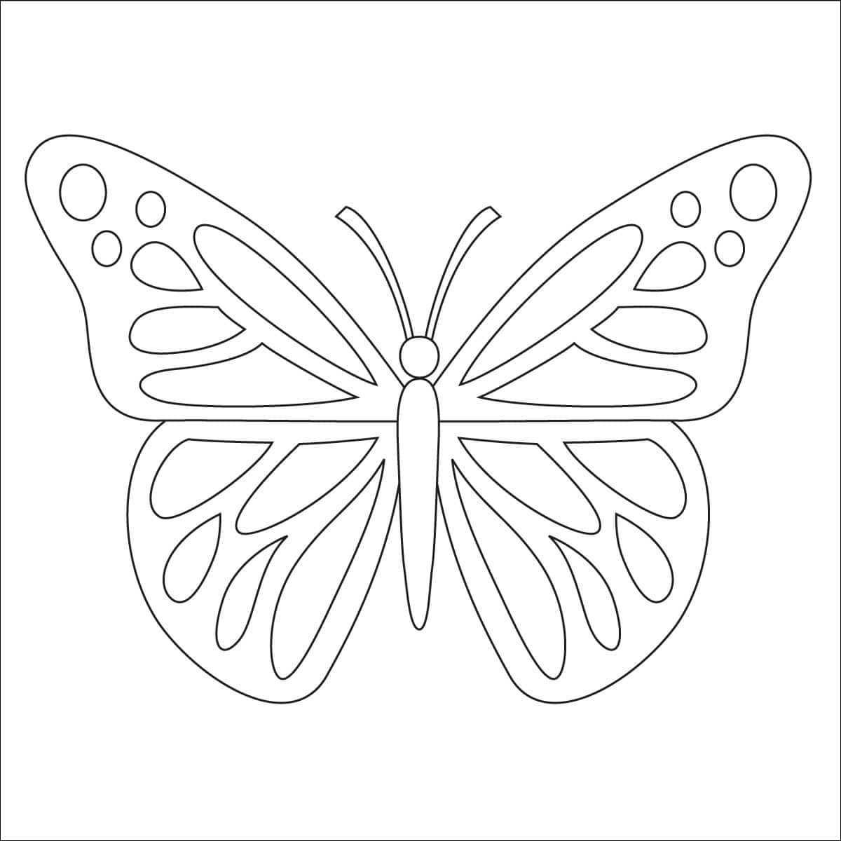 Butterfly Coloring Page: Free Printable Sheets For Kids within Free Printable Butterfly