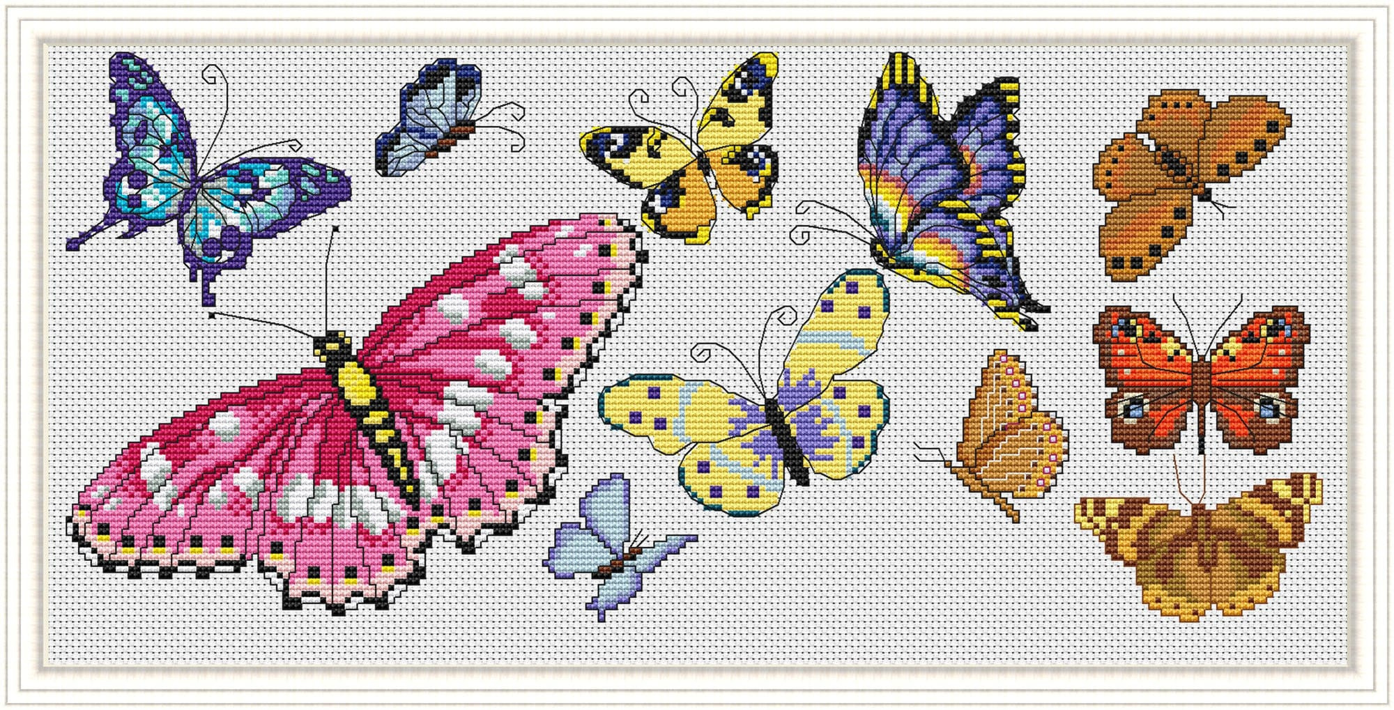 Butterfly Cross Stitch Pattern, Free Shipping, Cross Stitch Pdf pertaining to Free Printable Butterfly Cross Stitch Patterns