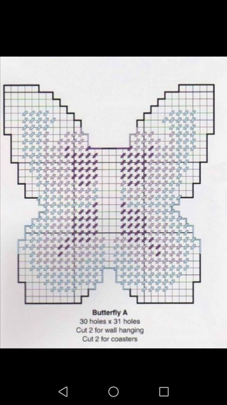 Butterfly Cross Stitch Pattern within Free Printable Plastic Canvas Butterfly Patterns