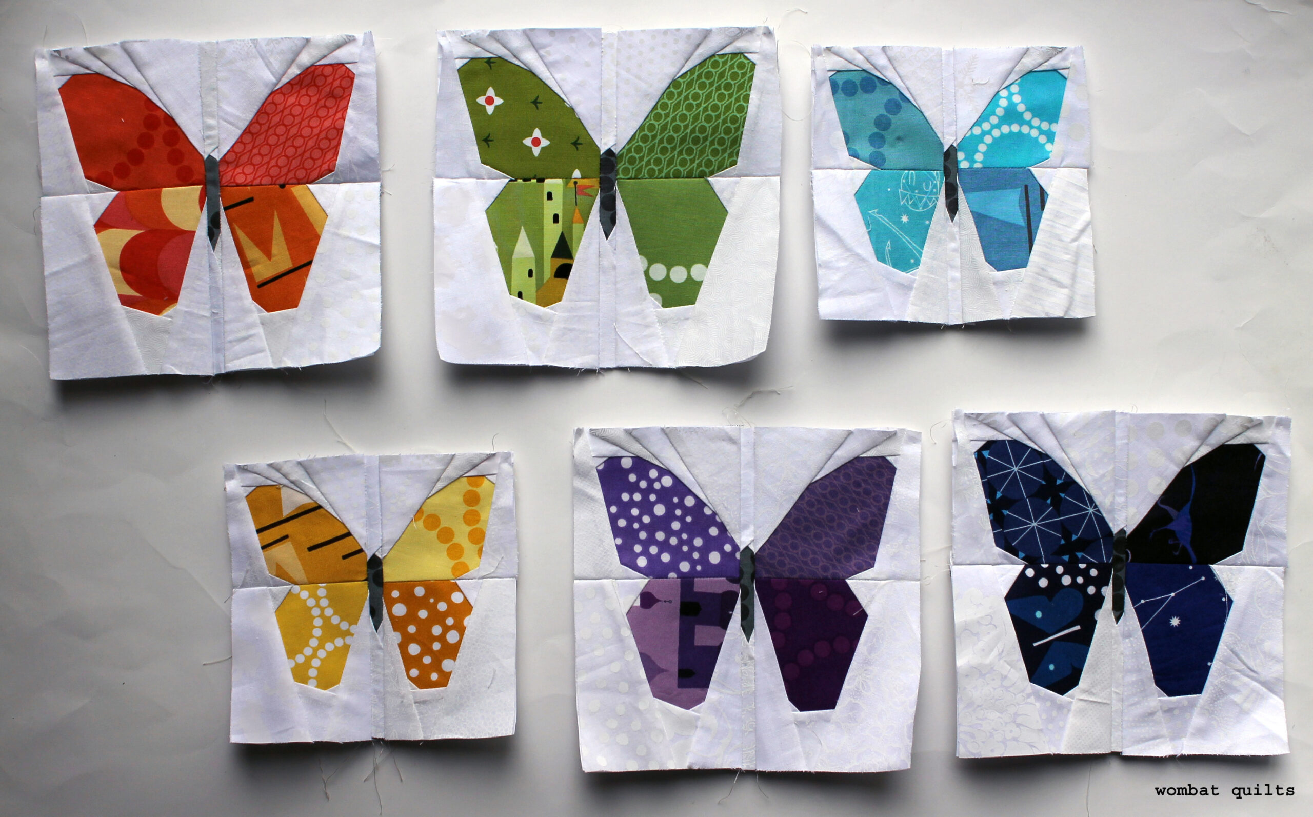 Butterfly Quilt Block | Wombat Quilts throughout Free Printable Butterfly Quilt Patterns