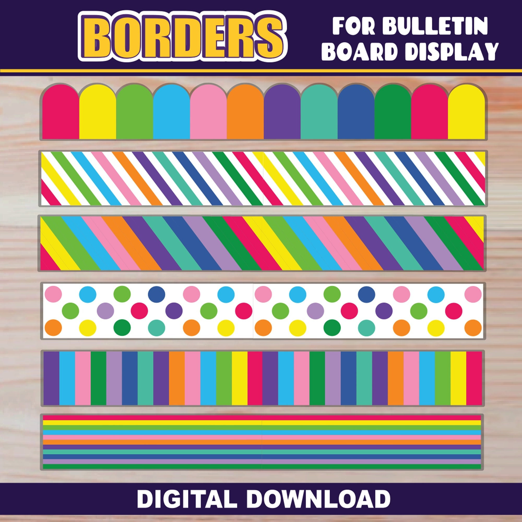 Buy Borders For Bulletin Board | Printable | Classroom Decor | 6 inside Classroom Borders Free Printable
