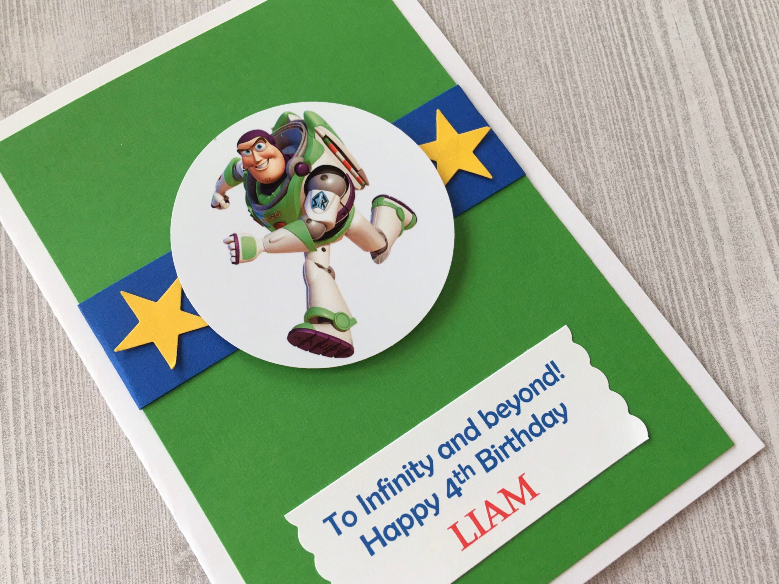 Buzz Lightyear Inspired Birthday Card, Free Personalize intended for Buzz Lightyear Birthday Card Free Printable