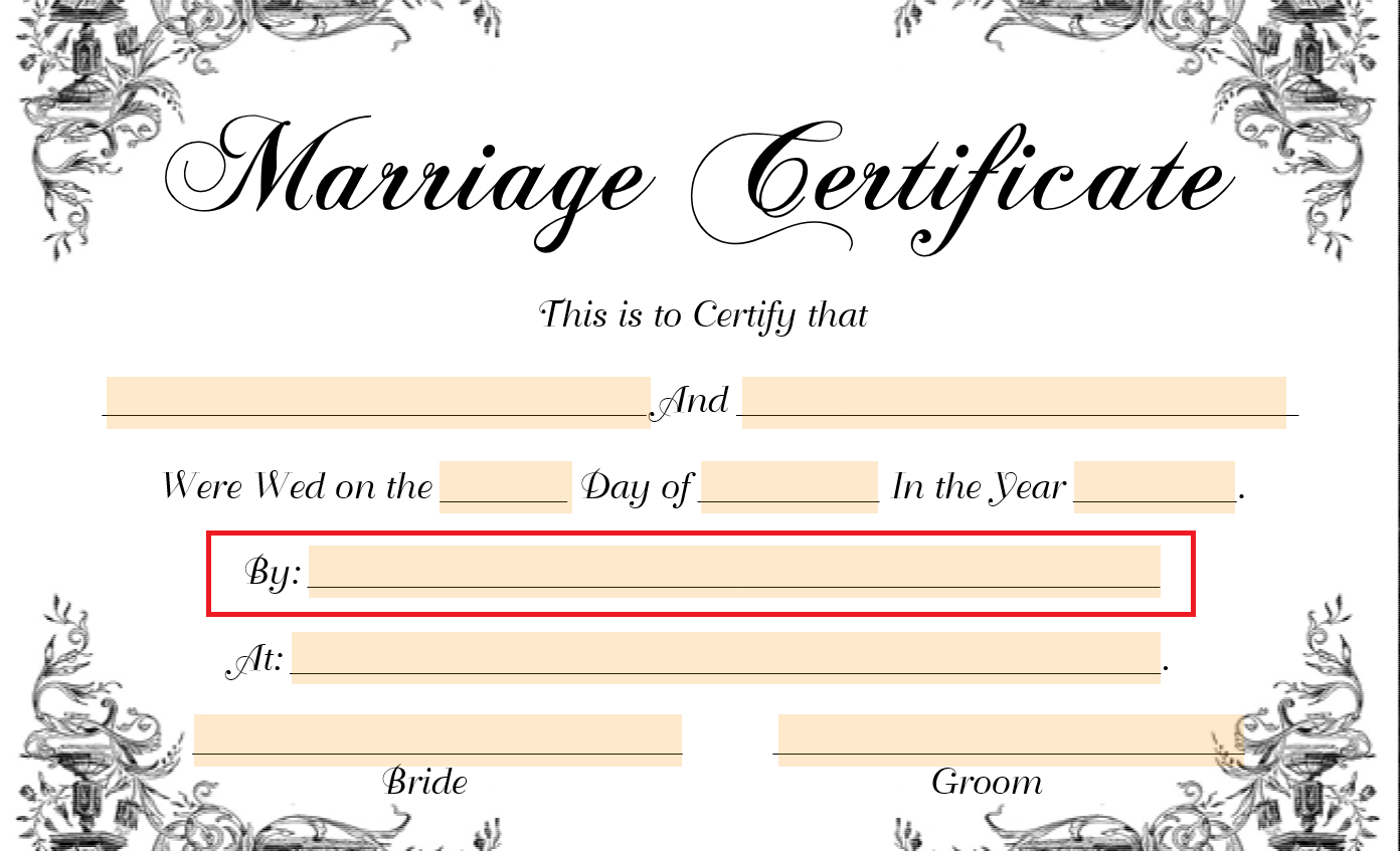 Can I Get A Copy Certification Of Marriage Certificate Official throughout Free Fake Marriage Certificate Template