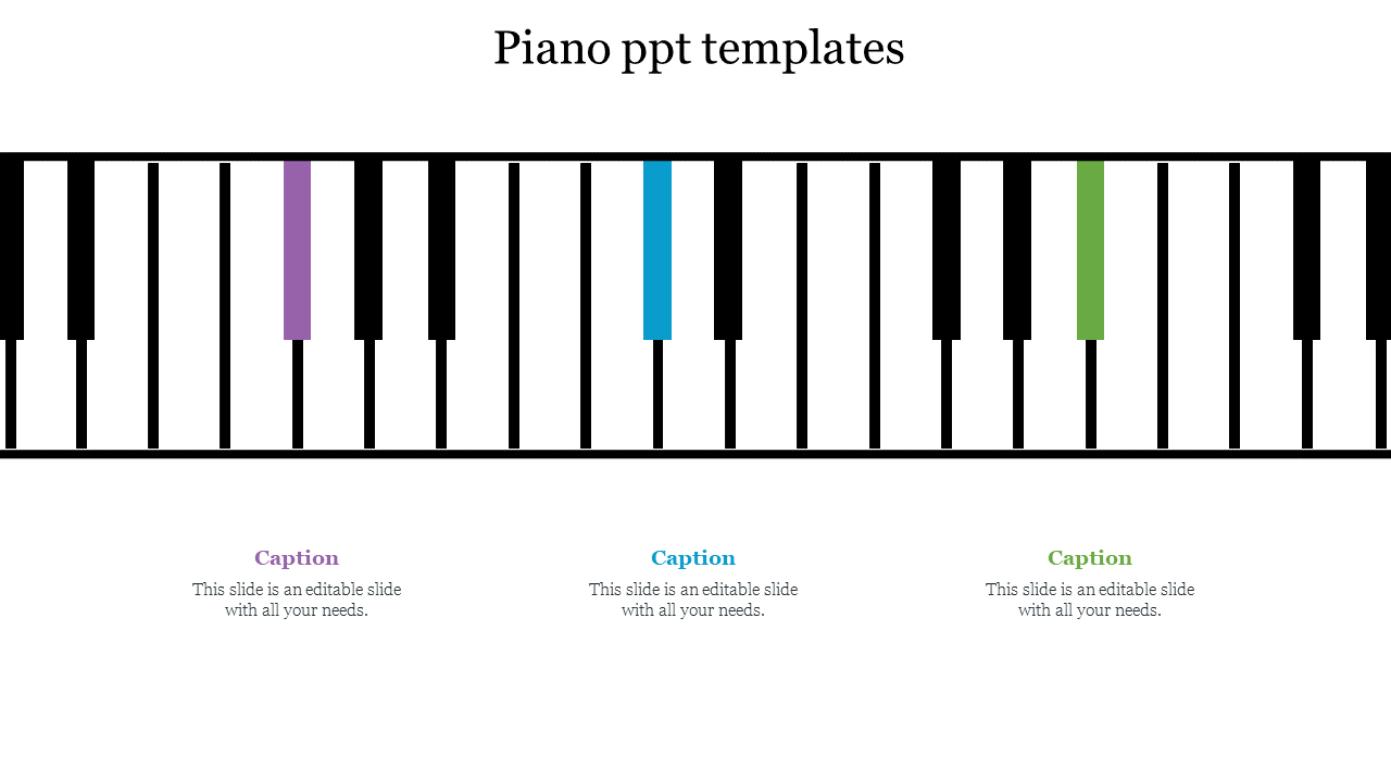 Captivating Piano Ppt Templates Free Presentation Slides inside Piano Templates Free