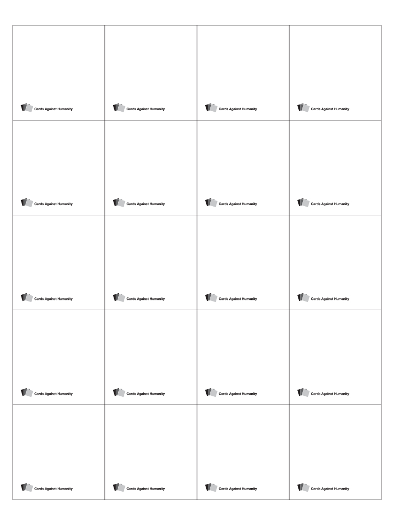 Cards Against Humanity Form - Fill Online, Printable, Fillable with regard to Cards Against Humanity Free Printable Version