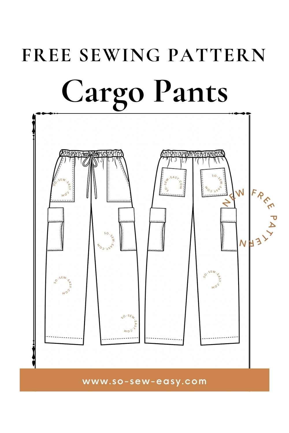 Cargo Pants Free Pattern - From War To Fashion Statement | So Sew Easy inside Free Printable Pants Sewing Pattern