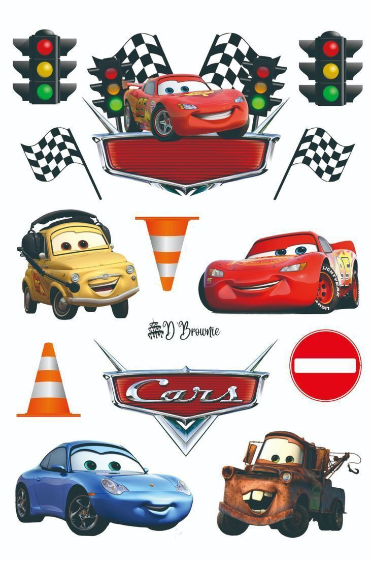 Cars: Free Printable Cake Toppers. | Cumpleaños De Motivo De Disney 10 pertaining to Free Printable Cars Cake Toppers