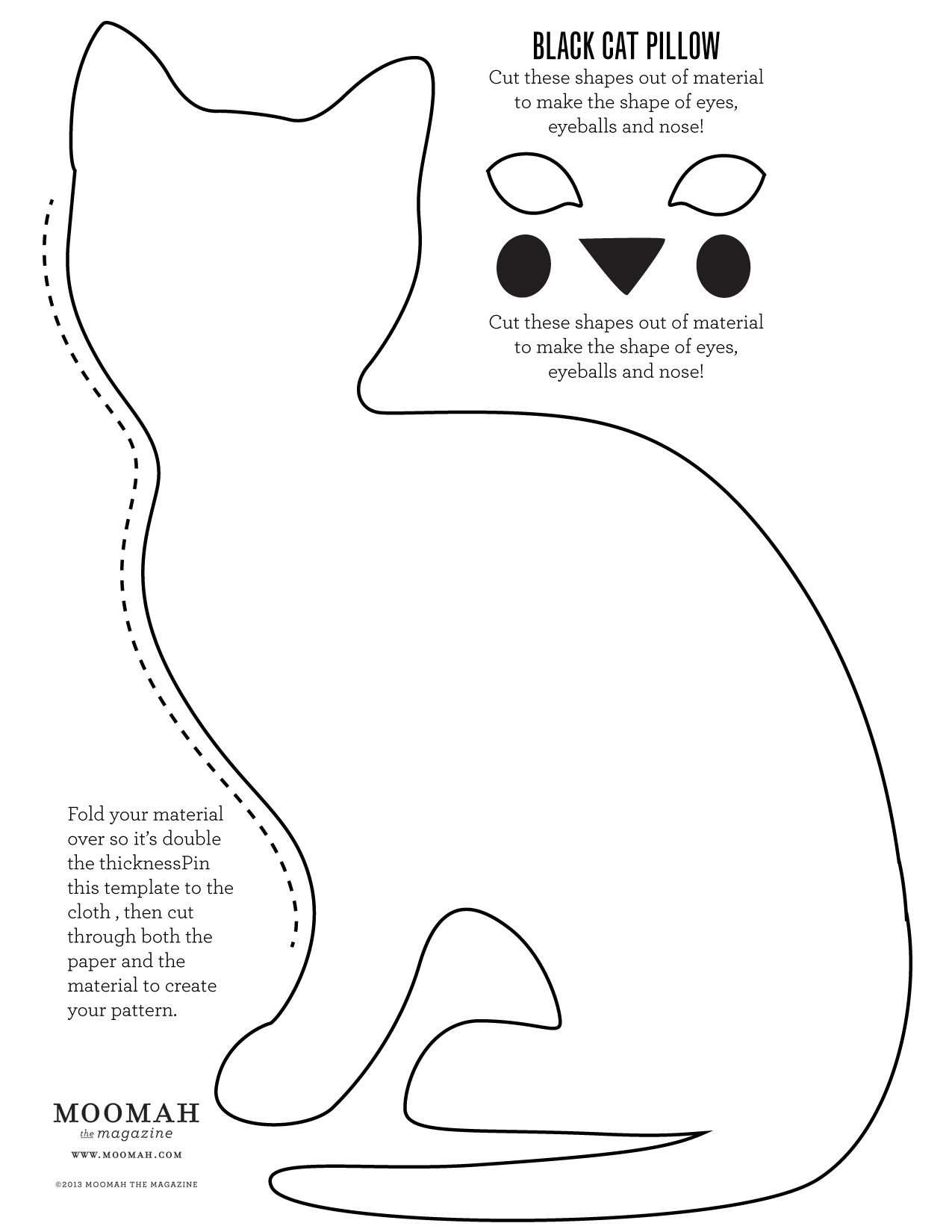 Cat_Template for Free Printable Cat Patterns