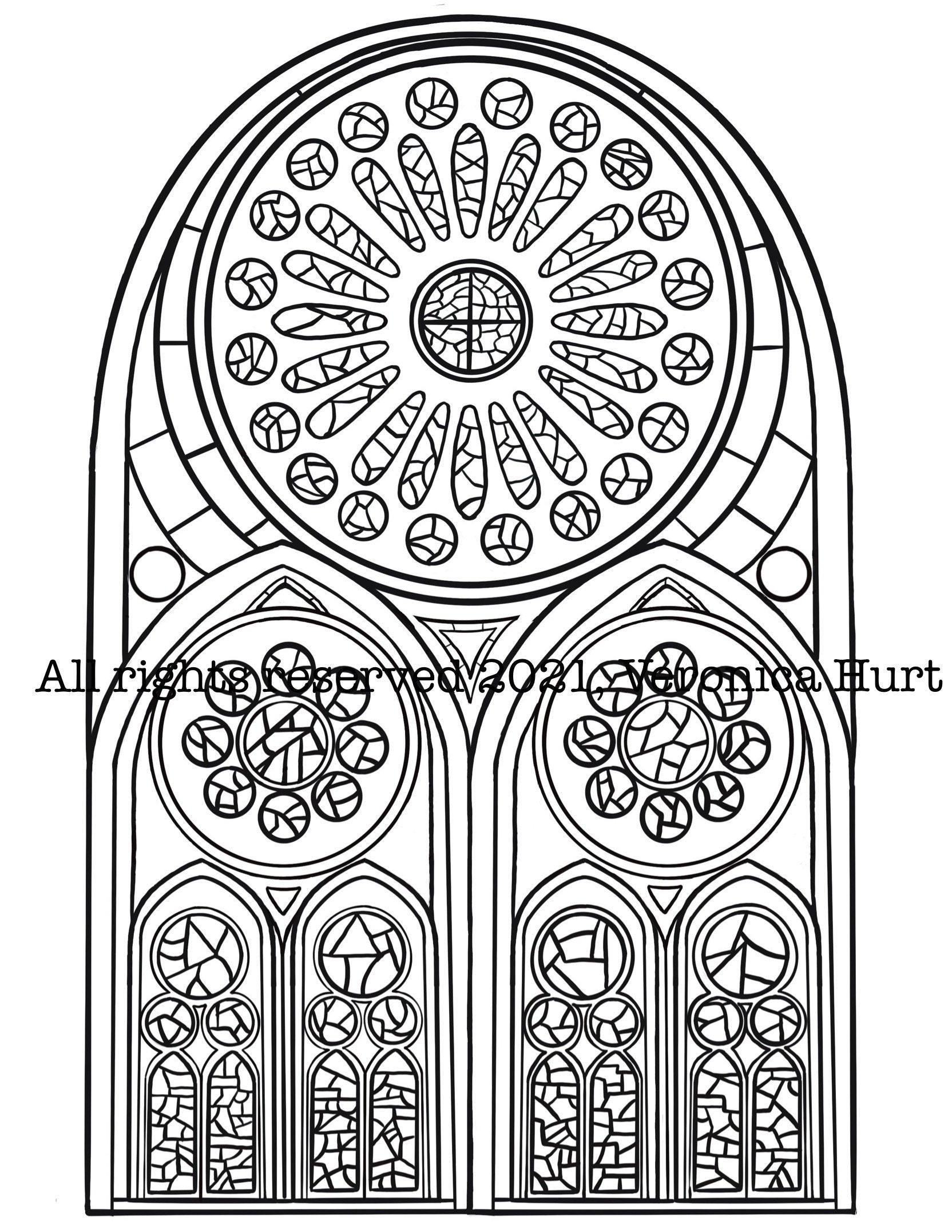 Catholic Stained Glass Rose Windows Coloring Page Inspired intended for Catholic Free Printable Religious Stained Glass Patterns