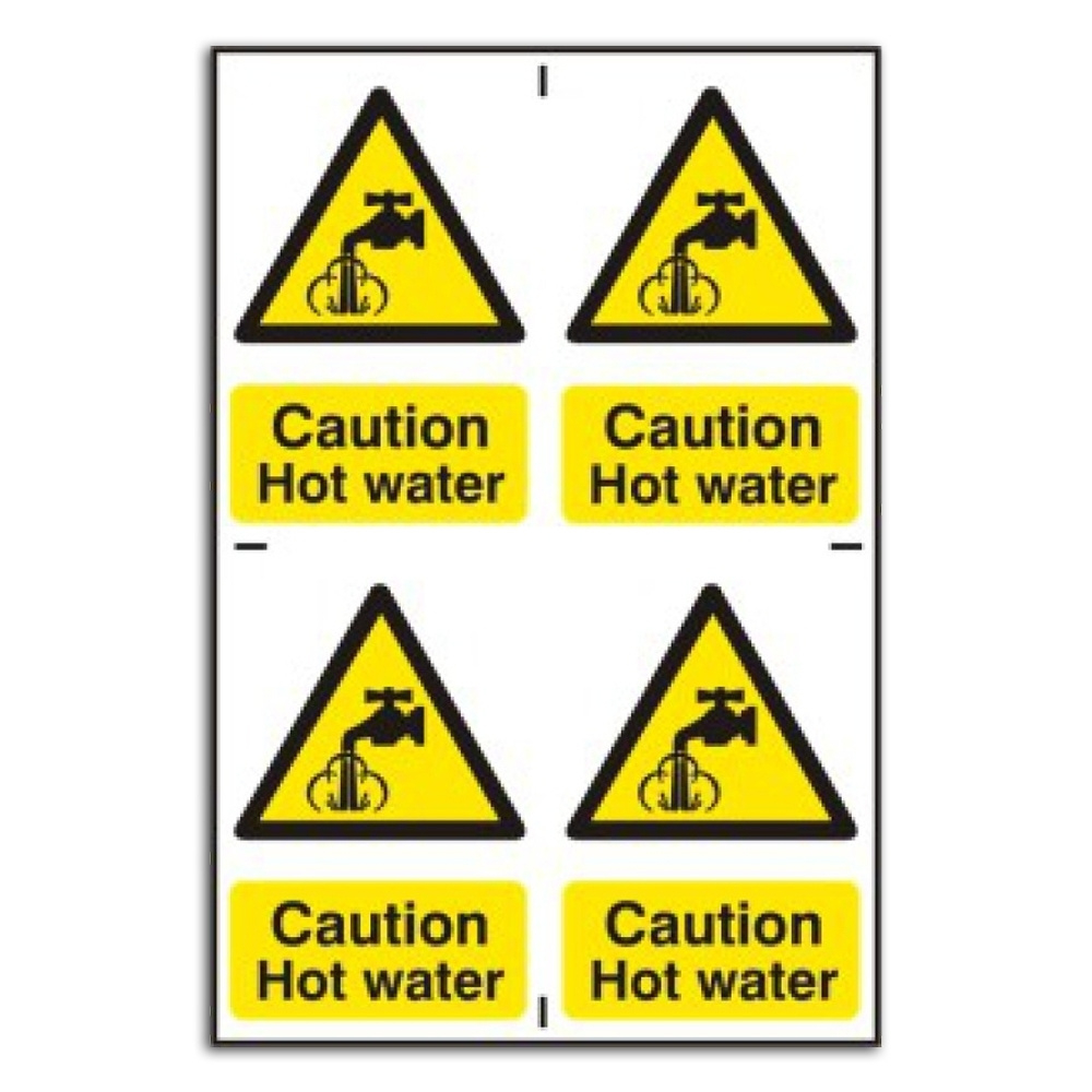 Caution Hot Water&amp;#039; Hazard Sign | Rsis within Caution Hot Water Sign Free Printable