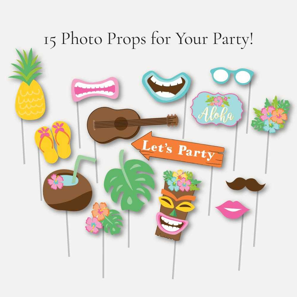 Celebration Circle Printable Luau Themed Party Kit Templates with Free Hawaiian Luau Printables