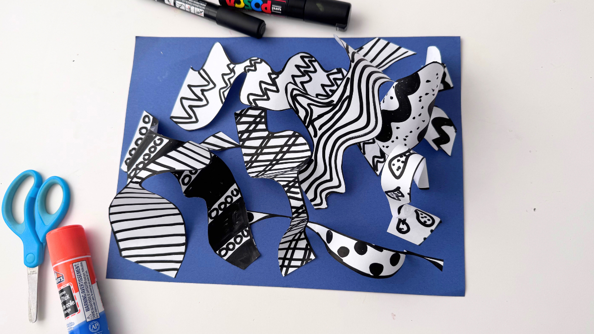 Charles Mcgee Inspired Art Project - Happy Toddler Playtime with Charles Mcgee Style Patterns Printable