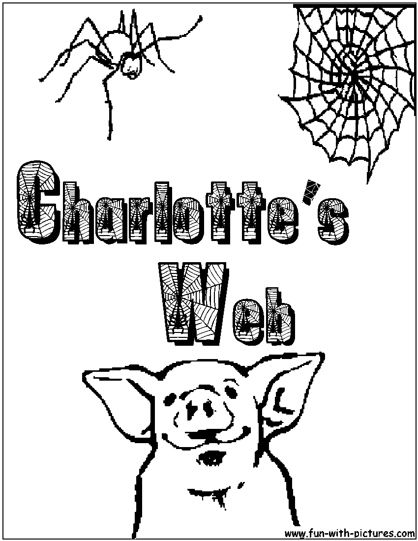 Charlottesweb Coloring Page regarding Charlottes Web Free Printables