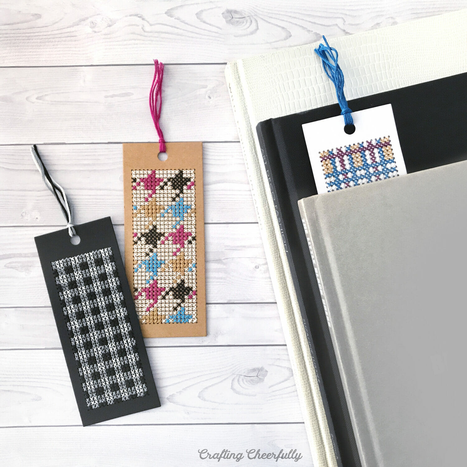 Check And Plaid Bookmarks - Free Cross Stitch Patterns - Crafting pertaining to Free Cross Stitch Bookmark Pattern Printable Easy