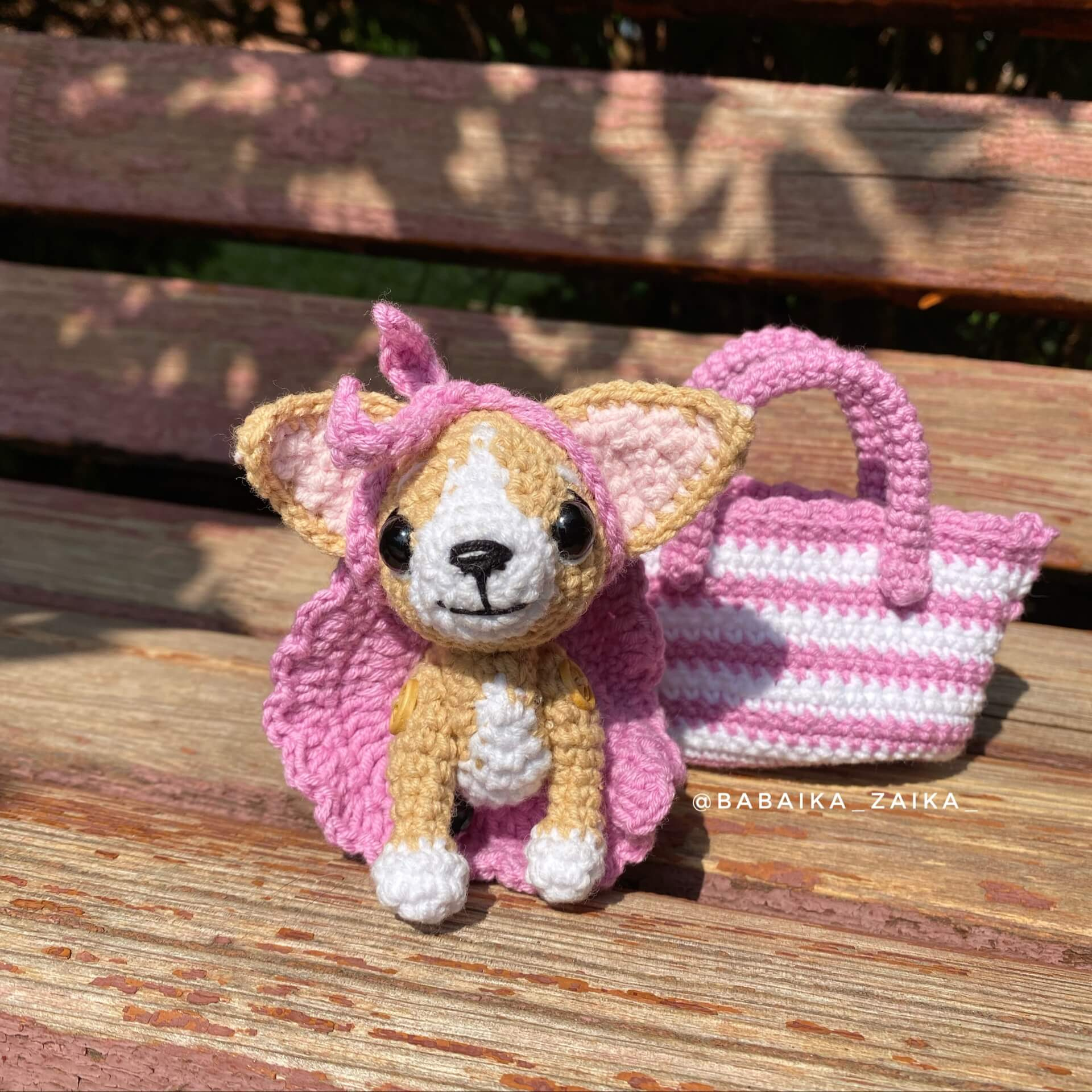 Chihuahua In Bag Crochet Pattern - Printable Pdf - Amigurumi Today Shop intended for Free Printable Stuffed Chawawa Patterns