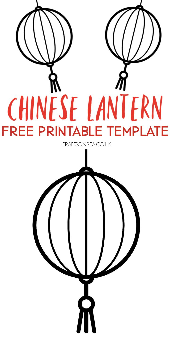 Chinese Lantern Template (Free Printable Pdf) - Crafts On Sea pertaining to Free Printable Paper Lantern Templates