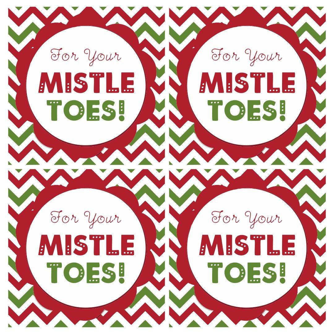 Christmas Mistletoe Gift Tags - 10 Free Pdf Printables | Printablee throughout Free Mistletoes Printable