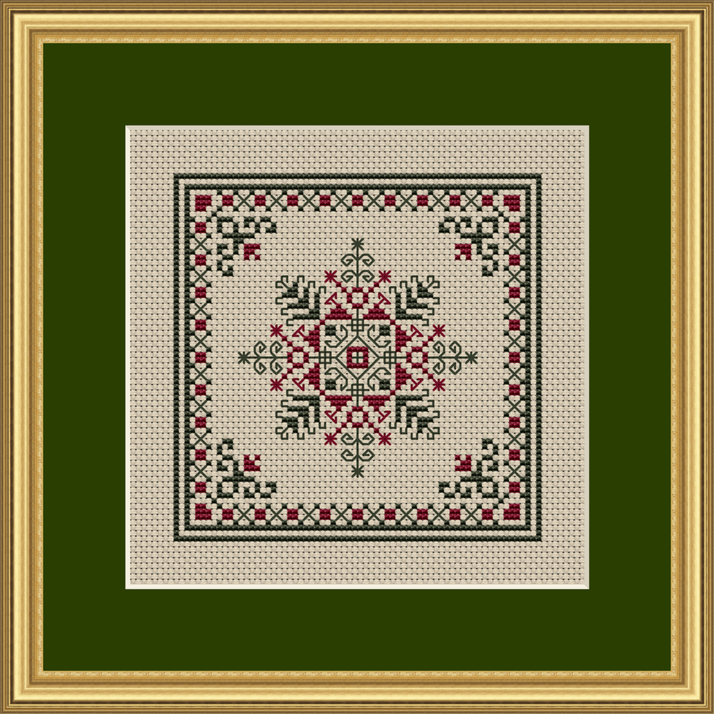 Christmas Snowflake Cross Stitch Pattern 1192 with Free Printable Snowflake Cross Stitch Patterns