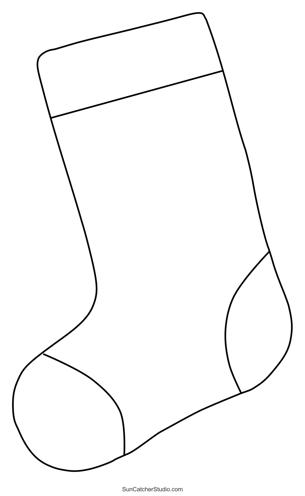 Christmas Stocking Patterns (Printable Stencils &amp;amp; Templates throughout Free Christmas Stocking Printable