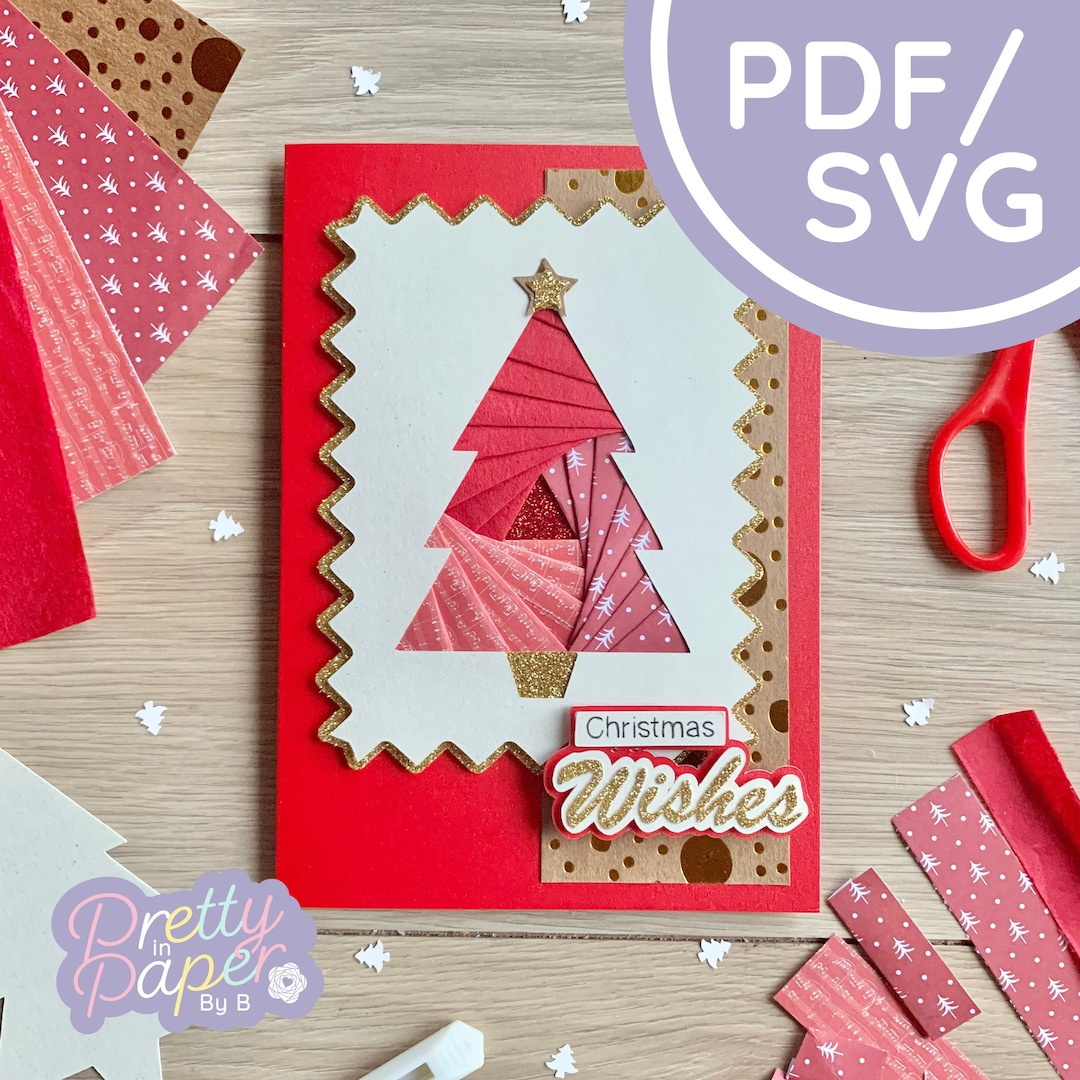 Christmas Tree Iris Folding Pattern Pdf &amp;amp; Svg | Xmas Tree Beginner Iris Folding Pattern Download | Cut File | Card Making Template - Etsy Denmark with Free Iris Folding Templates Christmas