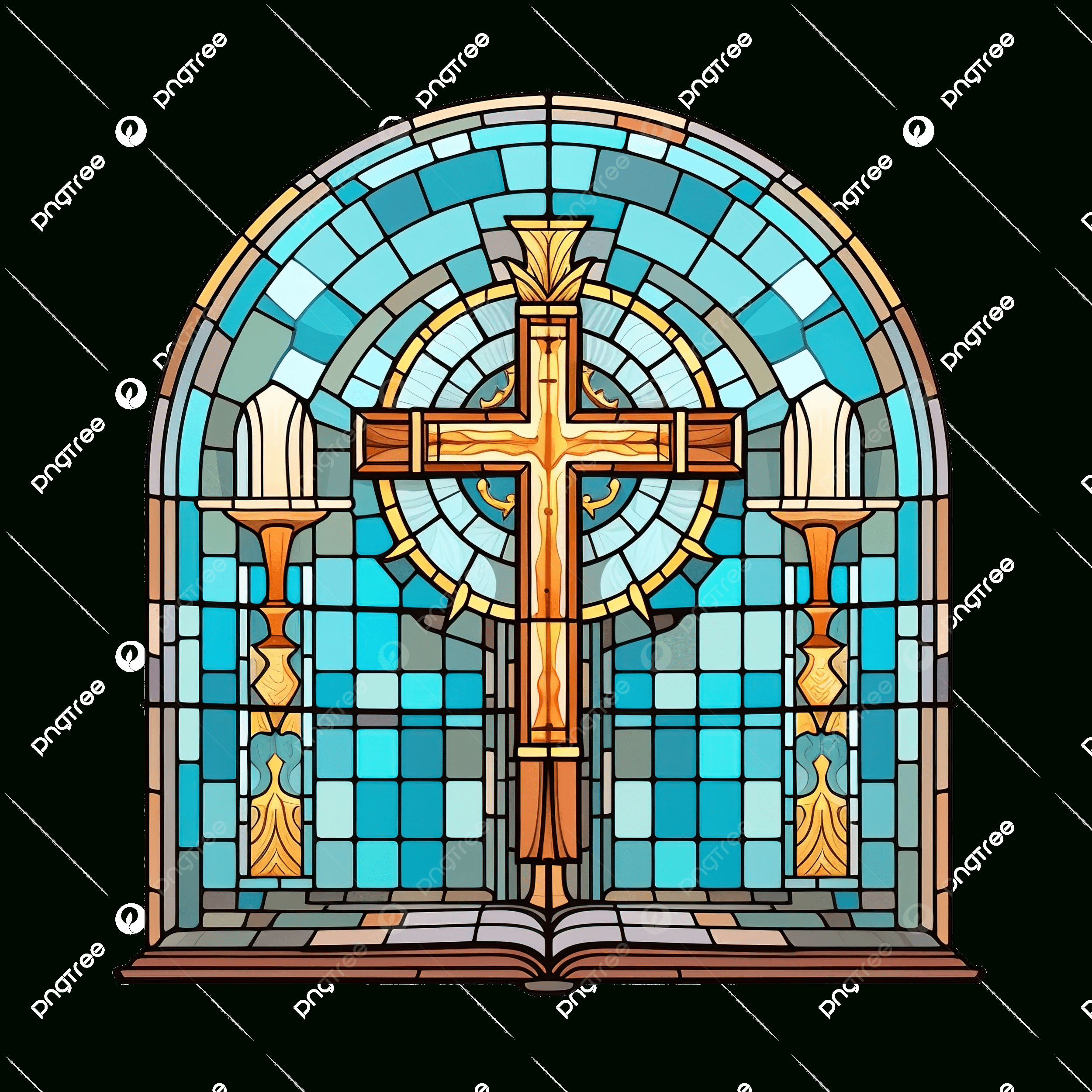 Church Glass Window Stained Mosaic Catholic Frame With Cross Book within Catholic Free Printable Religious Stained Glass Patterns