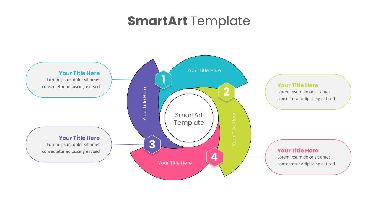 Circular Process Smartart Template in Free Powerpoint Smartart Process Templates