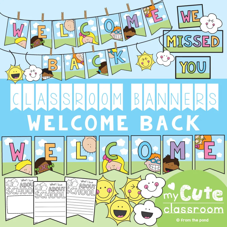Classroom Banners — From The Pond within Free Printable Classroom Banners