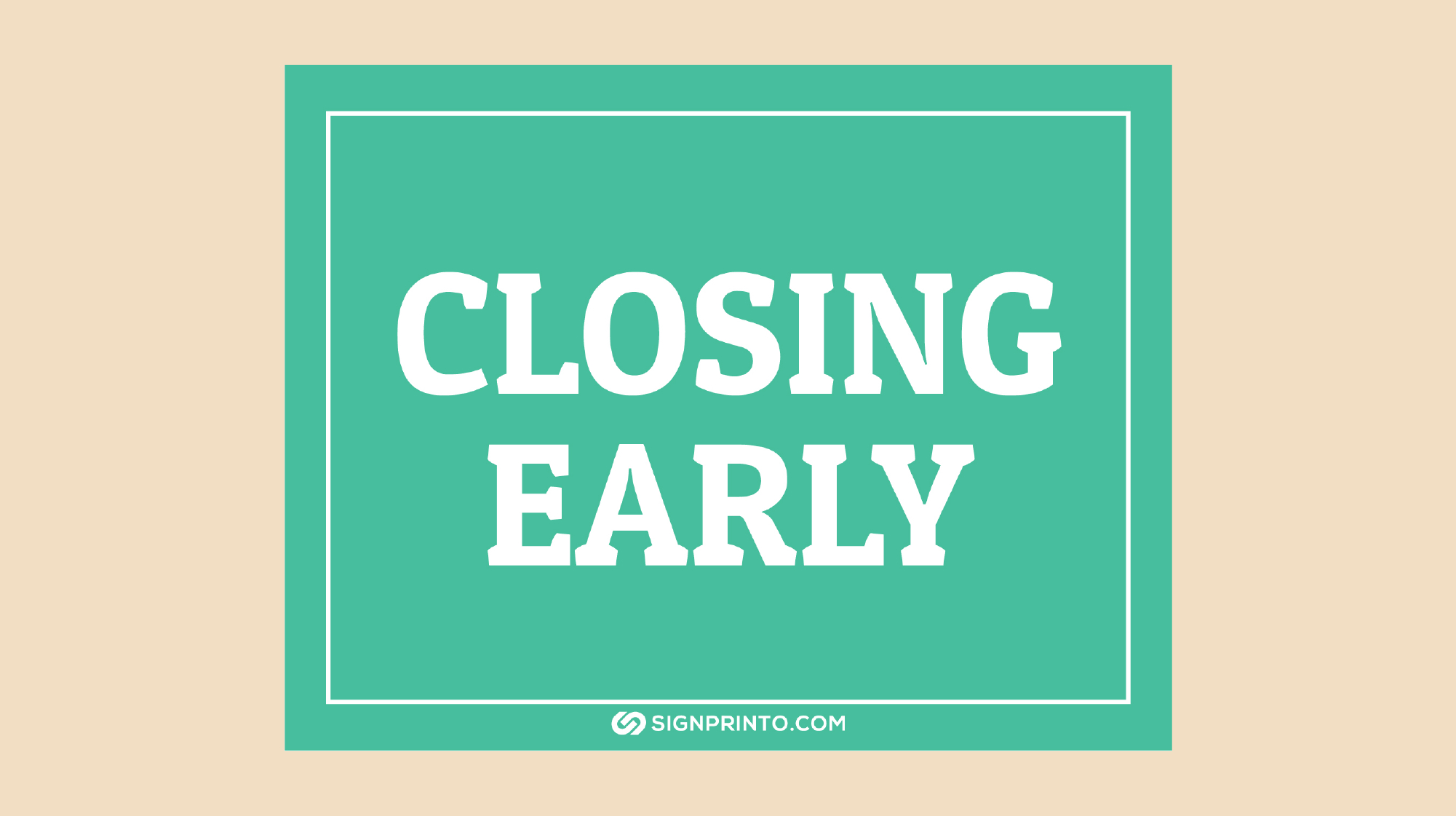 Closing Early Sign Design [Free Printable Pdf] intended for Closing Early Sign Template Free