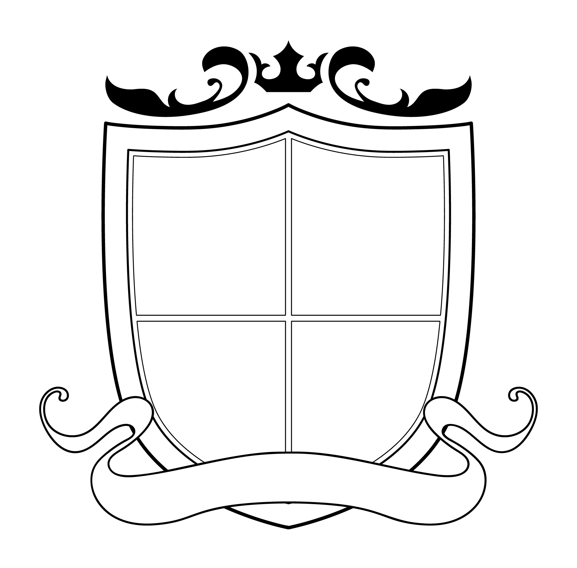 Coat Of Arms Template Free Printable for Free Printable Shield Pattern