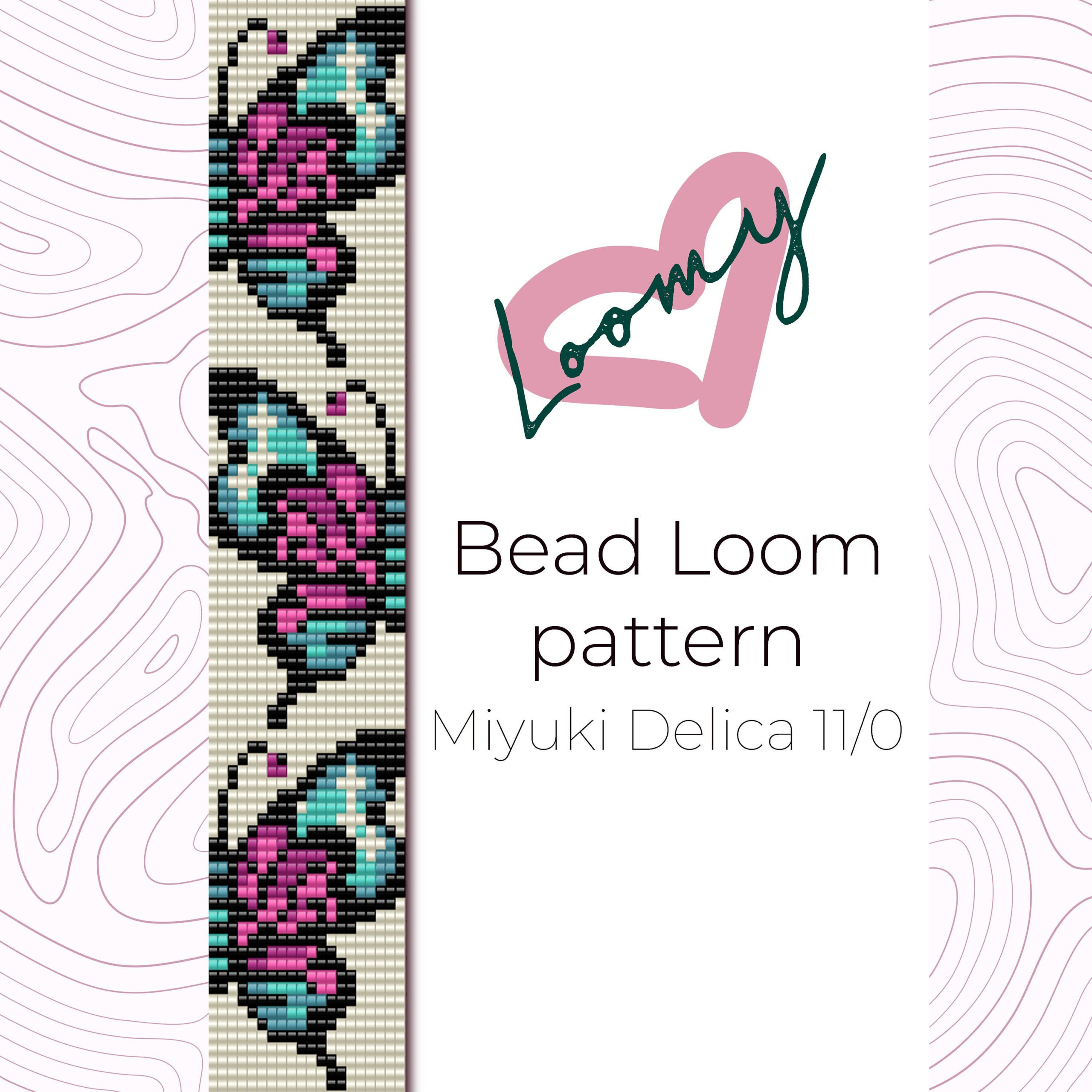 Coloful Dragonflies - Bead Loom Pattern - Loom Bracelet Pattern in Free Dragonfly Loom Pattern Printable