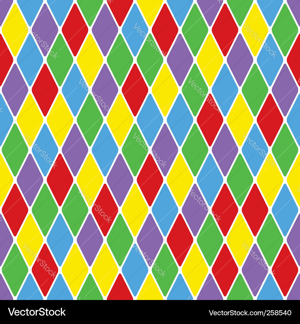 Colorful Harlequin Pattern Royalty Free Vector Image inside Free Printable Harlequin Pattern