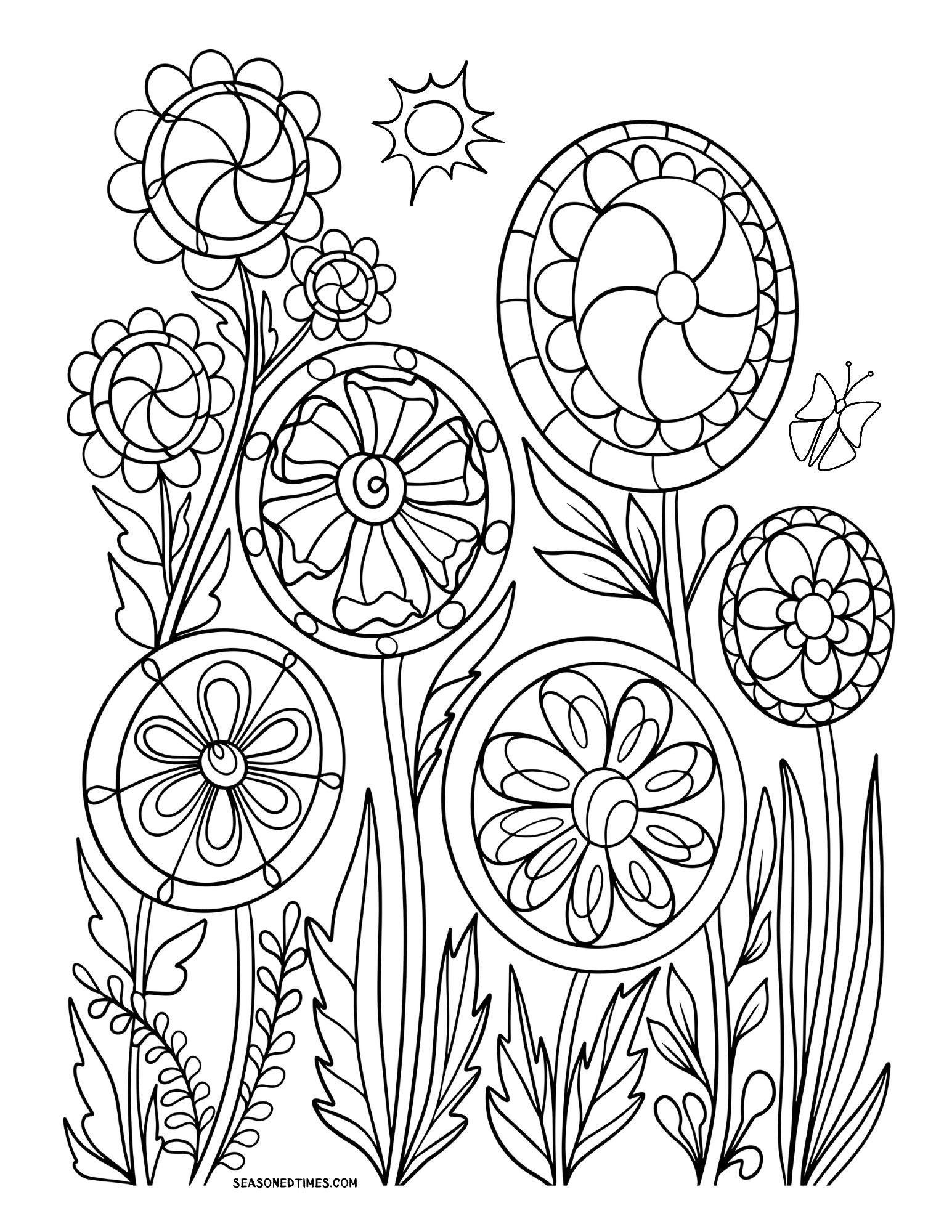 Coloring For Seniors – Seasoned Times inside Free Printable Coloring Pages For Seniors with Dementia