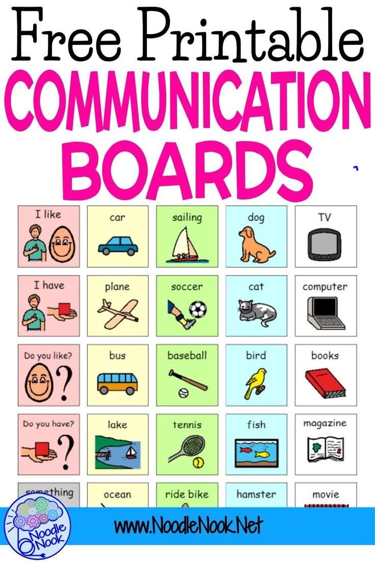 Communication Boards- Printable And Free throughout Boardmaker Free Printables