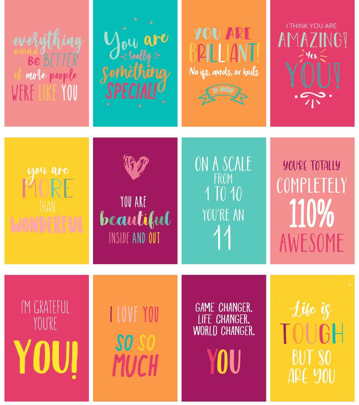 Compliment Cards | Skip To My Lou in Free Compliments Printable
