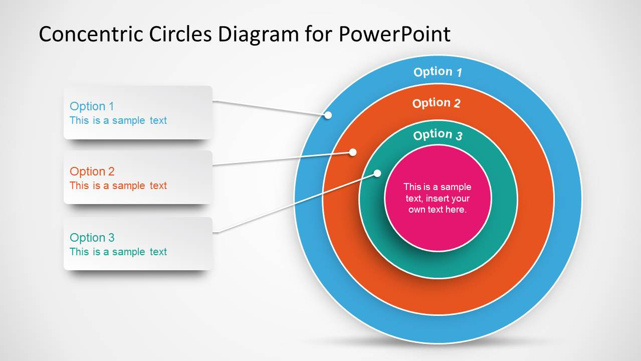 Concentric Circles Diagram Template For Powerpoint - Slidemodel with Free Concentric Circles Template