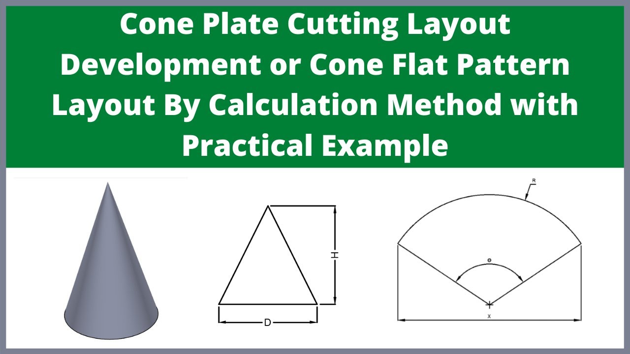 Cone Plate Cutting Layout Or Cone Flat Pattern Layoutcalculation Method With Example| Let&amp;#039;Sfab intended for Flat Cone Calculator Pattern Printable