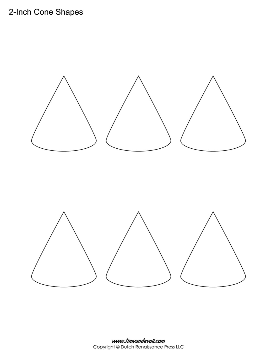 Cone Templates | Free Printable Cone Shape Pdfs regarding Free Cone Template