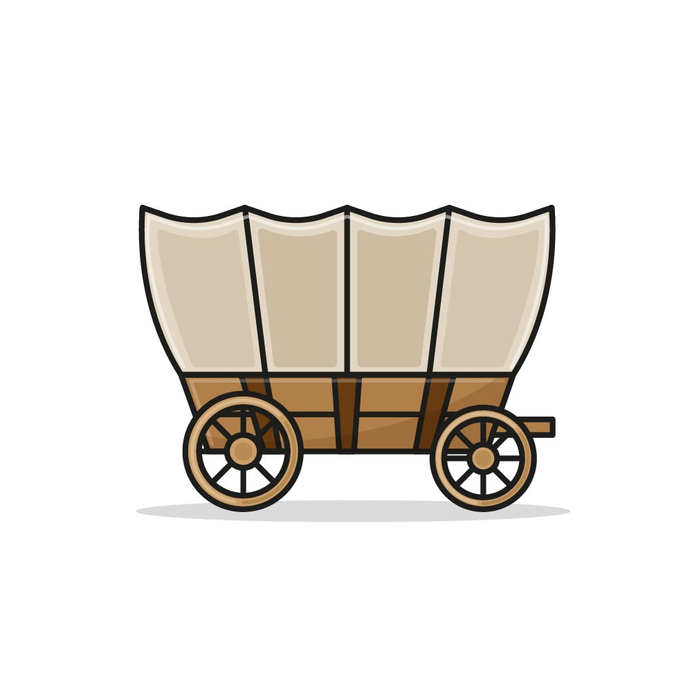 Covered Wagon Royalty-Free Stock Vector Images And Clip Art with regard to Covered Wagon Printable Free